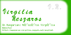 virgilia meszaros business card